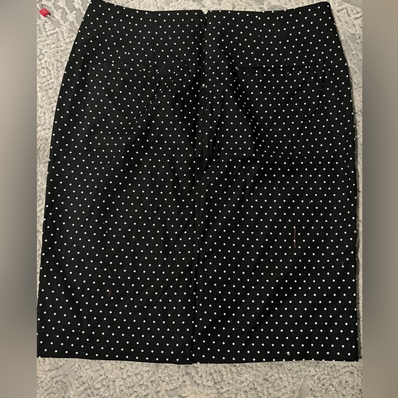 NWT Rafaella skirt; black with white polka dots. - Picture 2 of 2